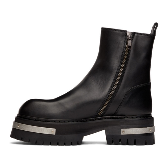 Ann Demeulemeester Black Chunk Sole Ankle Boots size 40 BNWT - Picture 4 of 11